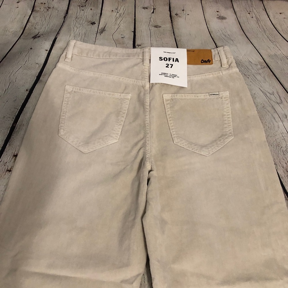 Anthropologie Oatmeal Corduroy Pants The Cords & Co Sofia - Picture 5 of 8